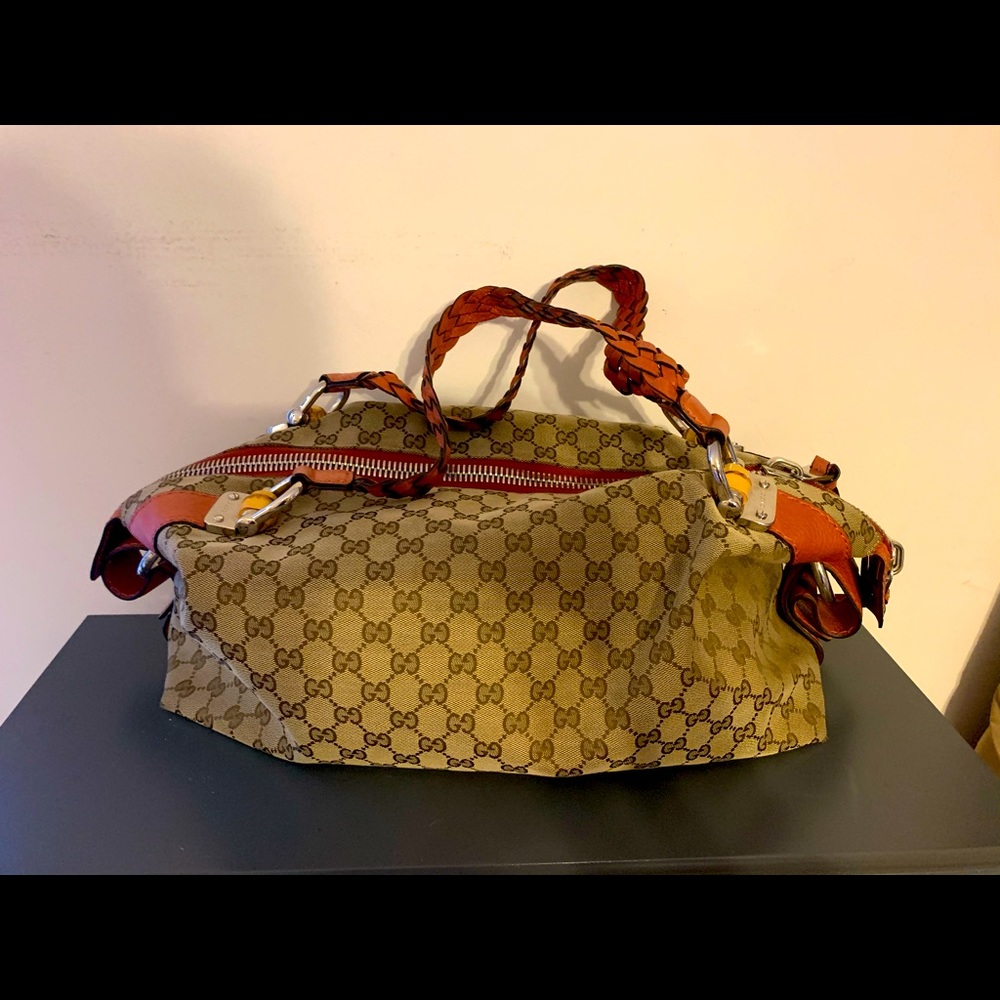 Gucci Bamboo Bar Medium Tote